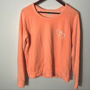 Sundry Interlocking Hearts Sherbet Crewneck Size 1/Small